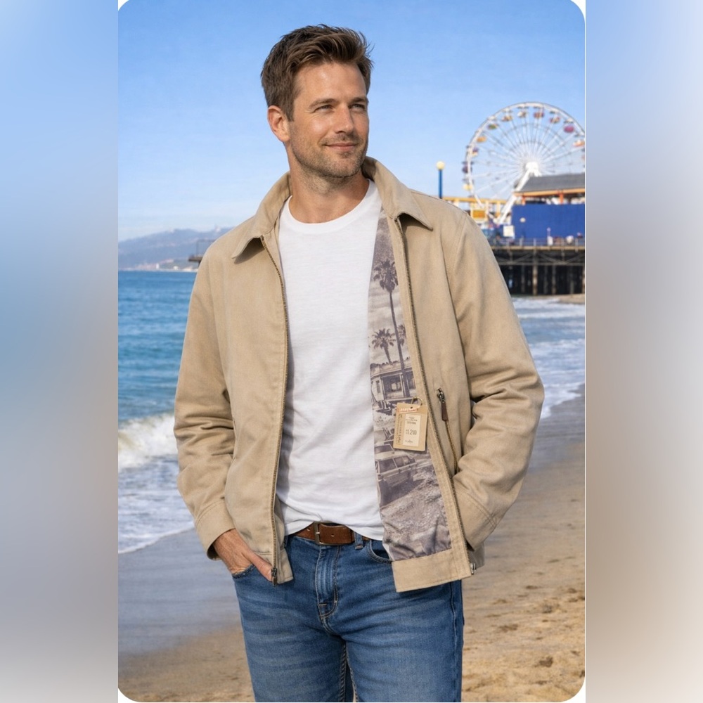 Roy’s Santa Monica Heritage Surf Jacket NWT Photo Lining Est 1952 HTF Vintage